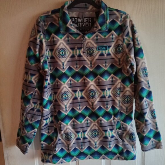 Powder River Outfitters by Panhandle Women's  Aztec 1/4 Zip Pullover Size Medium - Picture 3 of 7